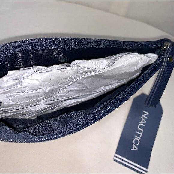NEW Nautica Geo Print PVC Zip Pouch - Picture 8 of 11
